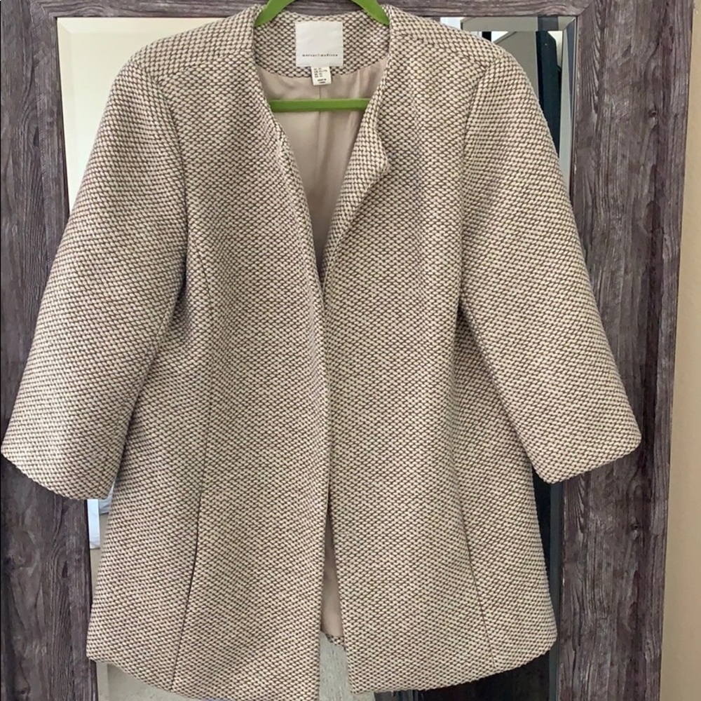 Gold brocade overcoat